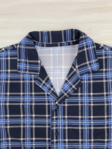 PANTONECLO Pajamas long 'Pantoneclo Men’s Nightwear Set' in Blue