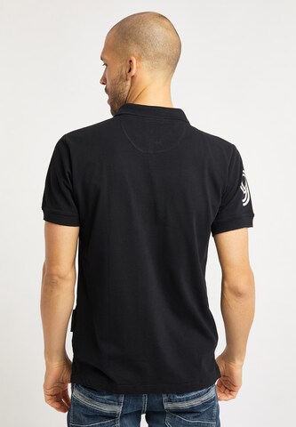 Bruno Banani Poloshirt 'Woods' in Schwarz
