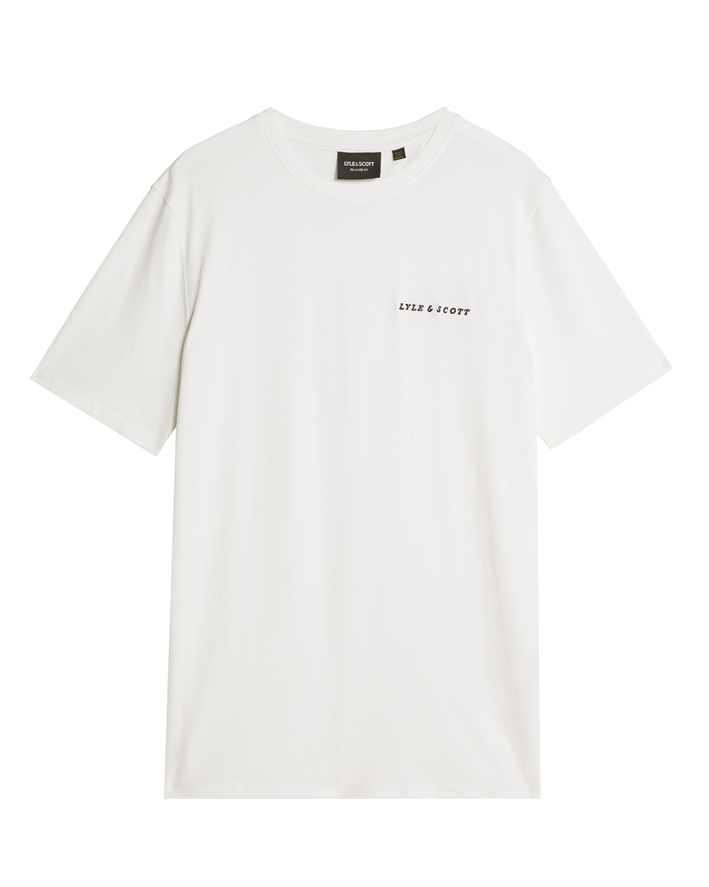 Lyle & Scott Shirt 'Script' in Wit: voorkant