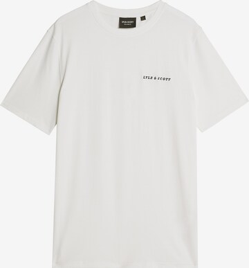 T-Shirt 'Script' Lyle & Scott en blanc : devant