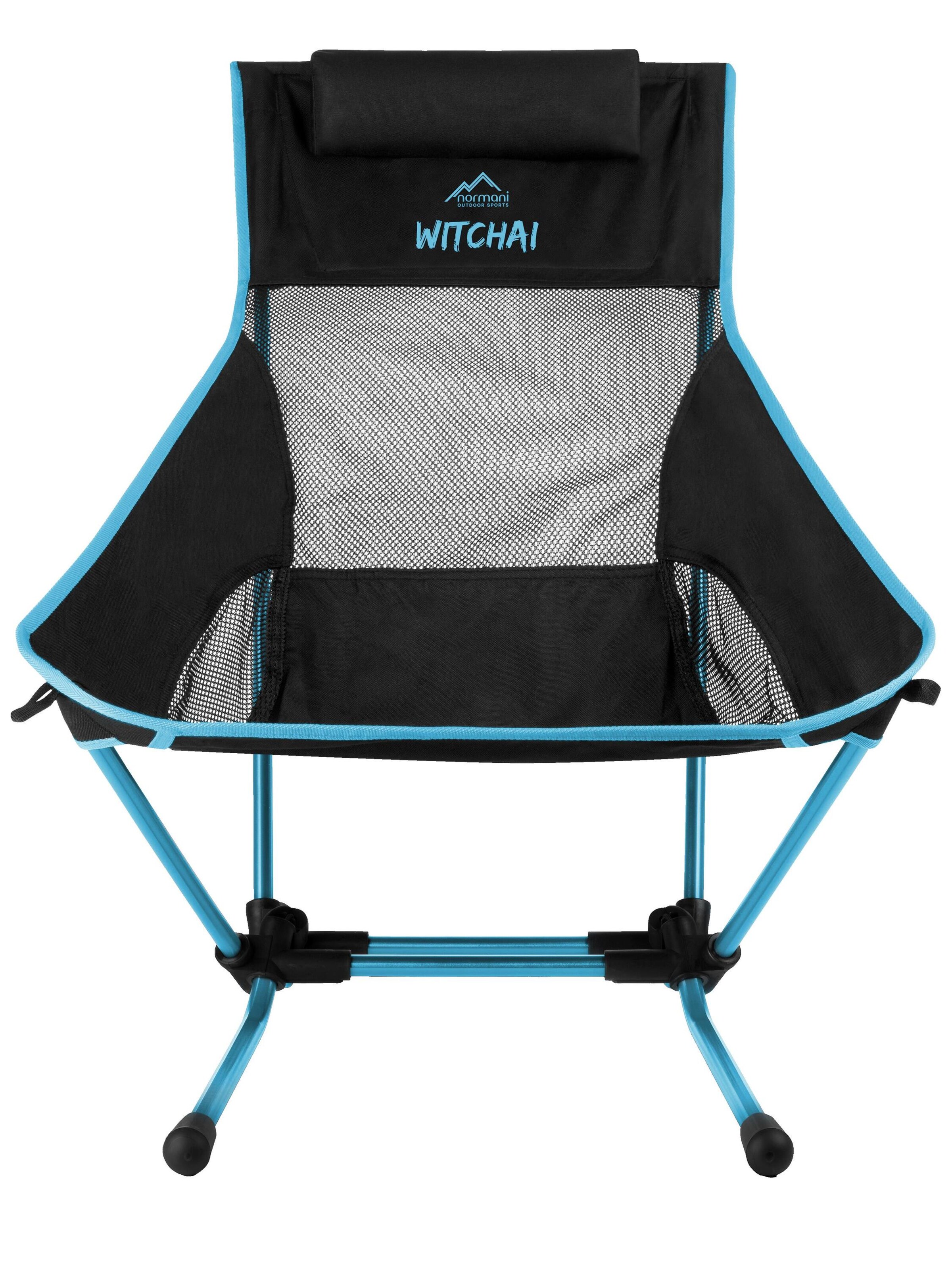 normani Campingstuhl ' Witchai ' in Schwarz: Vorderseite