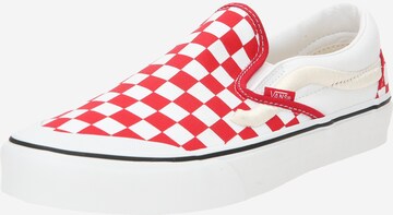 VANS - Sapatilhas slip-on em vermelho: frente