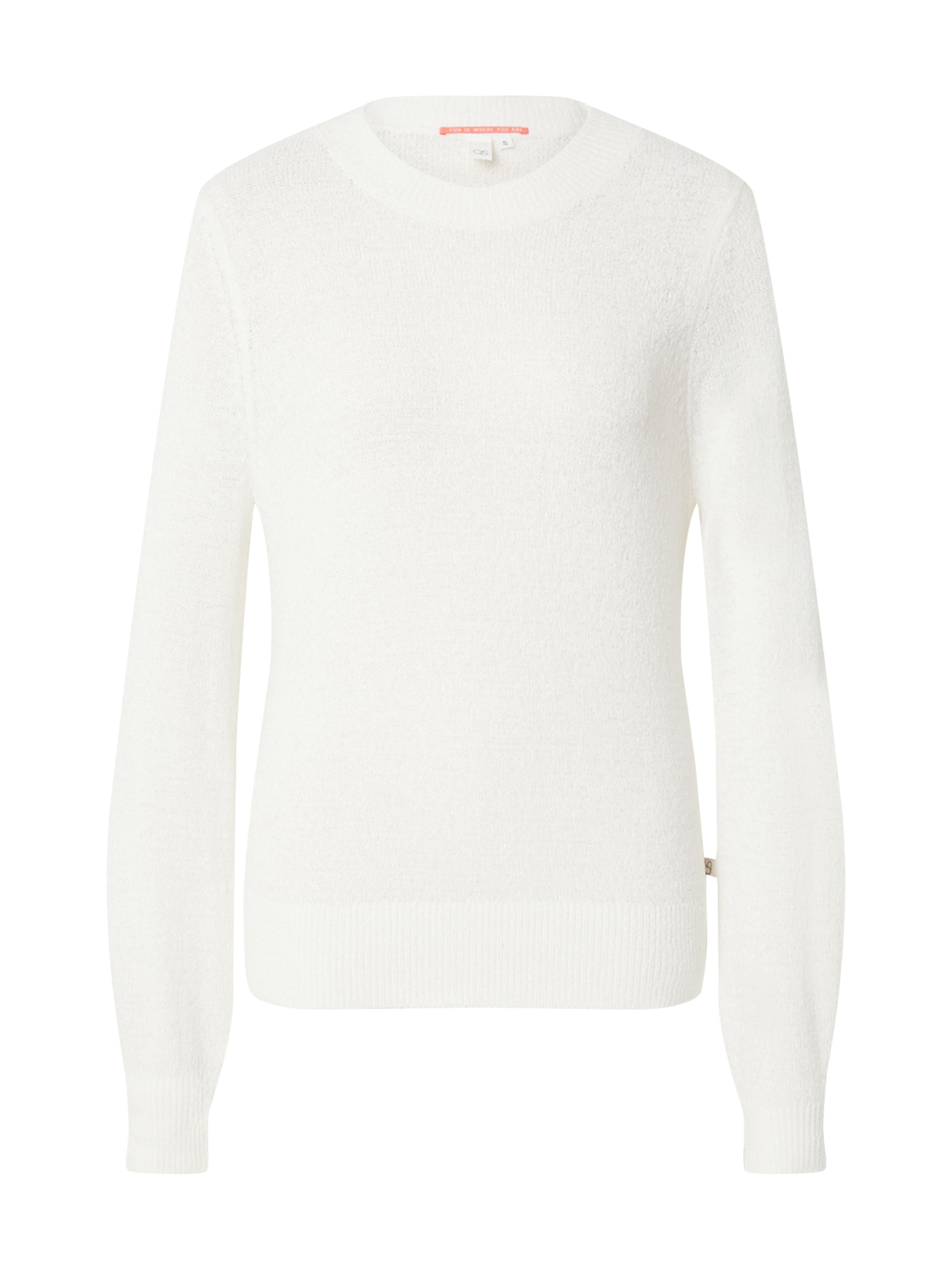 QS Pullover in Weiß: Vorderseite