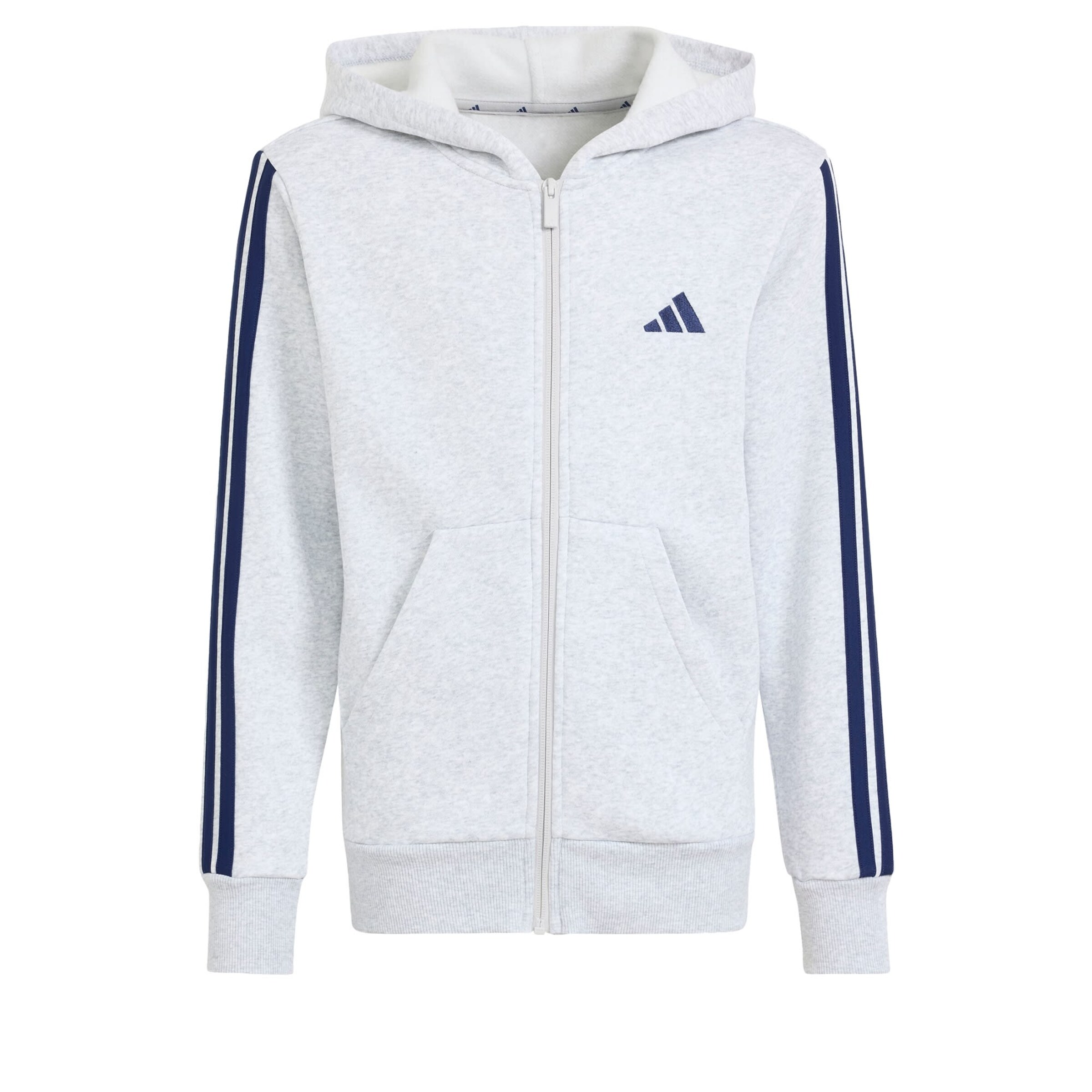 ADIDAS SPORTSWEAR - Casaco em moletão 'Essentials' em cinzento: frente
