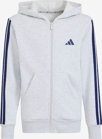 ADIDAS SPORTSWEAR - Casaco em moletão 'Essentials' em cinzento: frente