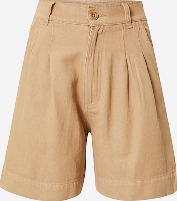 Regular Pantalon à pince 'Grundsund' DEDICATED. en beige : devant