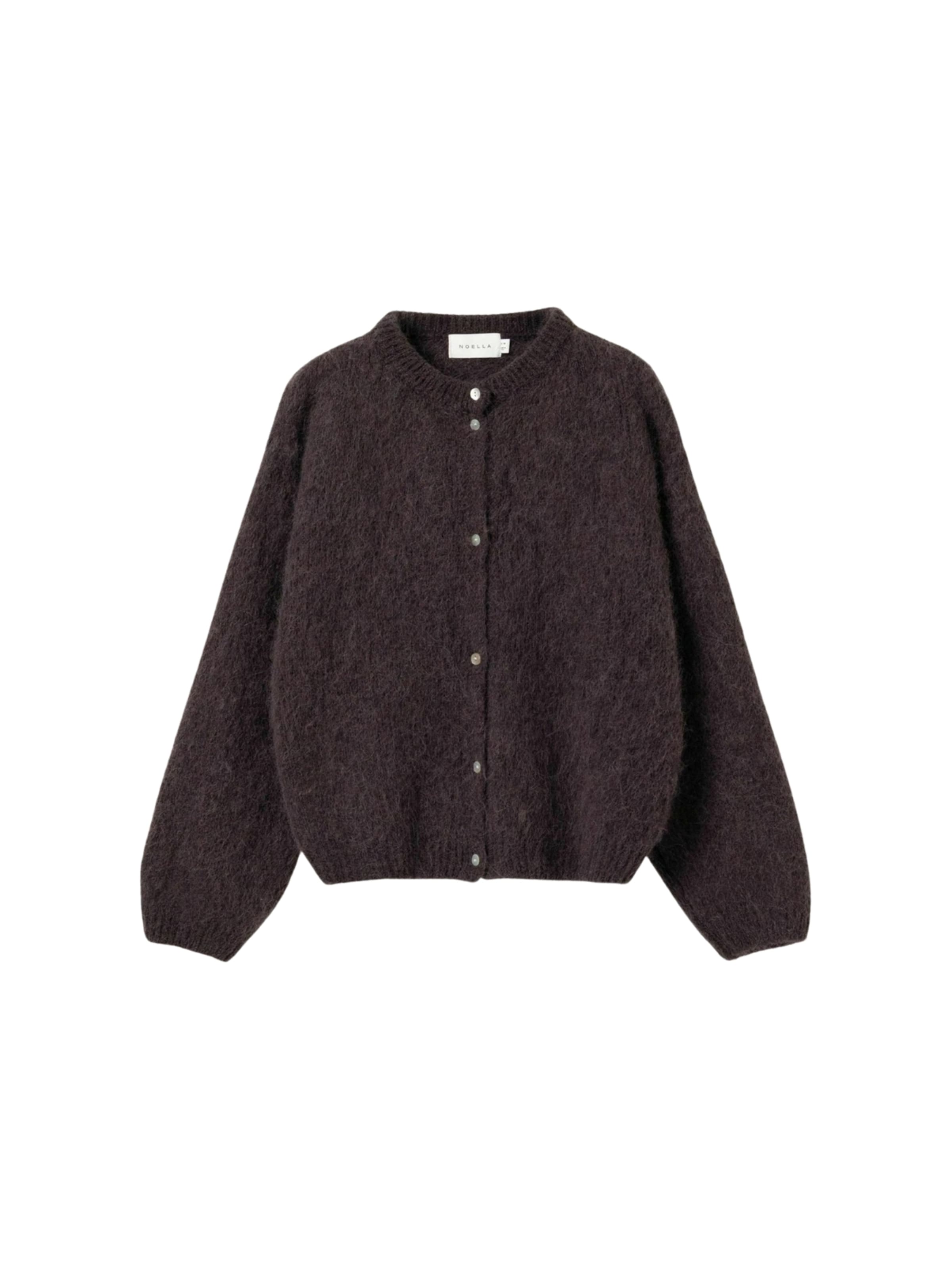 Cardigan ' N-Kae Knit Cardigan ' Noella en marron : devant