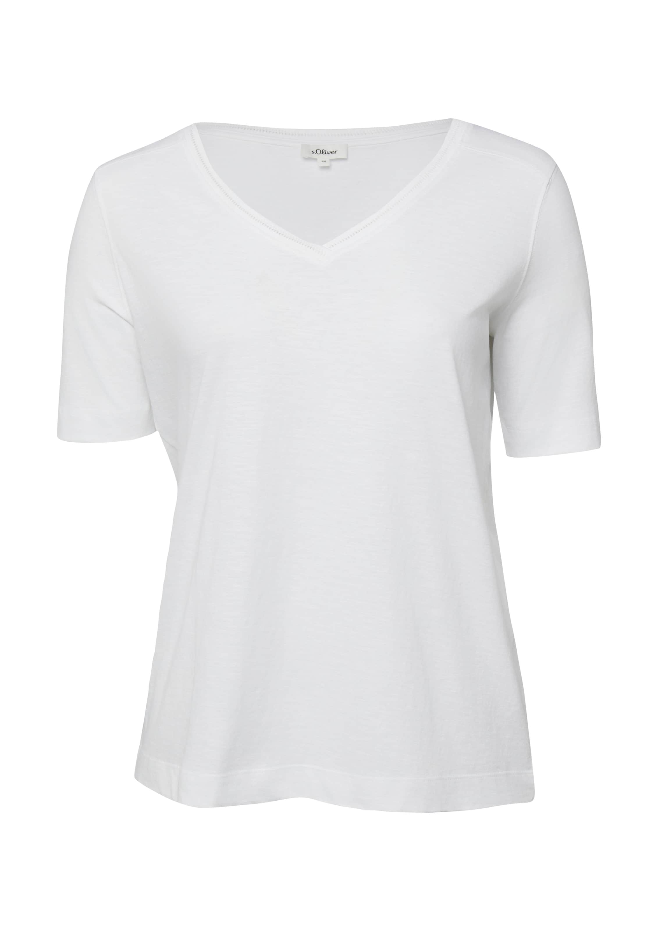 T-shirt s.Oliver en blanc : devant