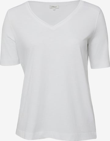 T-shirt s.Oliver en blanc : devant