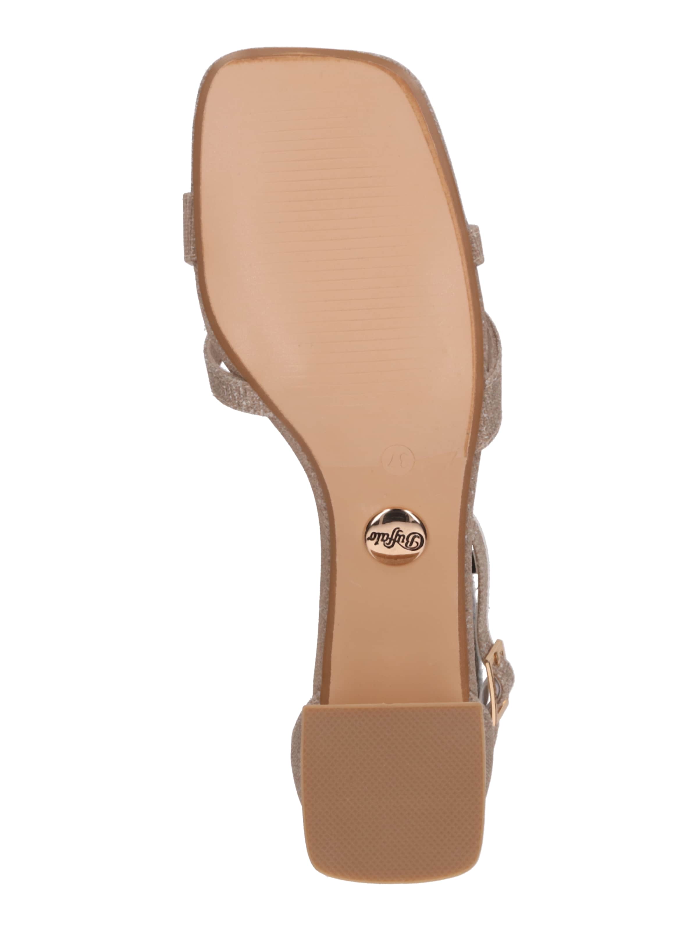 BUFFALO - Sandália 'Carrie' em ouro