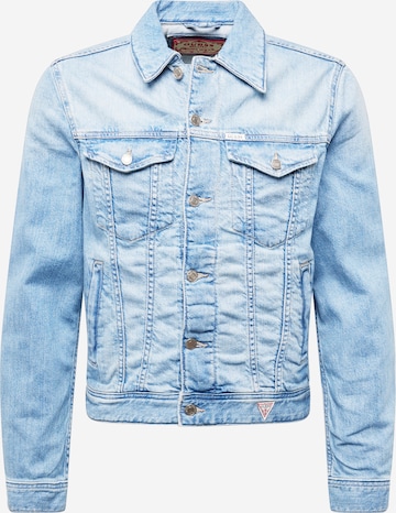 GUESS Демисезонная куртка 'DILLON' в Синий: спереди
