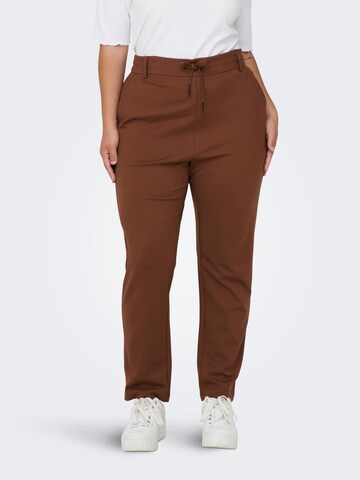 Regular Pantalon 'Goldtrash' ONLY Carmakoma en rouge : devant