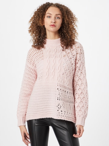 Pull-over UNITED COLORS OF BENETTON en rose : devant