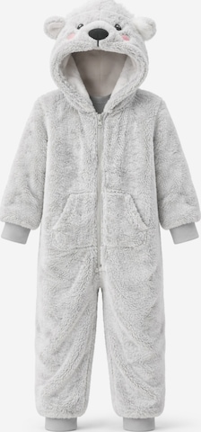 LEAFLETIC Dungarees 'Leafletic Children’s Overall' in Grey: front