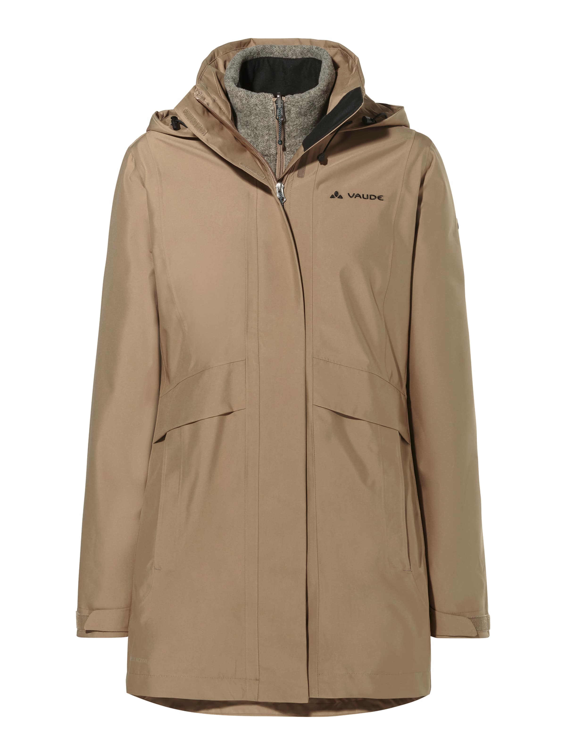 VAUDE Jacke 'Idris IV' in Braun: Vorderseite