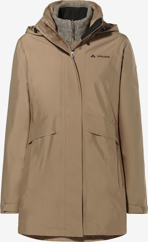 VAUDE Outdoorjas 'Idris IV' in Bruin: voorkant