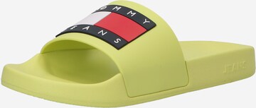 Tommy Jeans Beach & Pool Shoes in Green: front