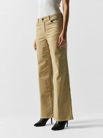 KOROSHI Wide leg Byxa i beige