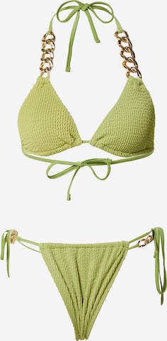 Nasty Gal Triangle Bikini in Green