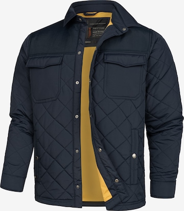 INDICODE JEANS Between-season jacket 'Dome' in Blue: front