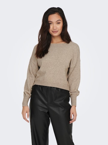 ONLY Sweater 'IBI' in Beige: front