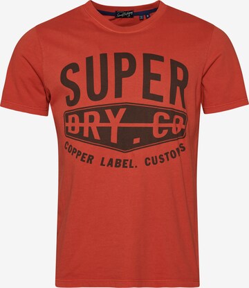 T-Shirt Superdry en orange : devant