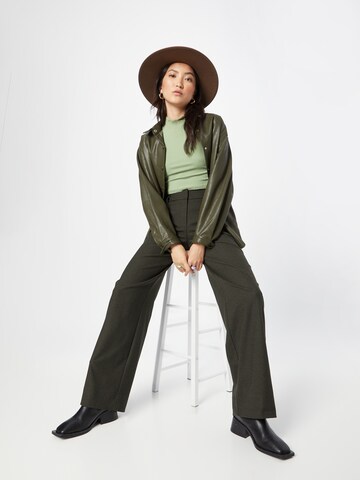 FIVEUNITS Wide leg Pants 'Dena' in Green