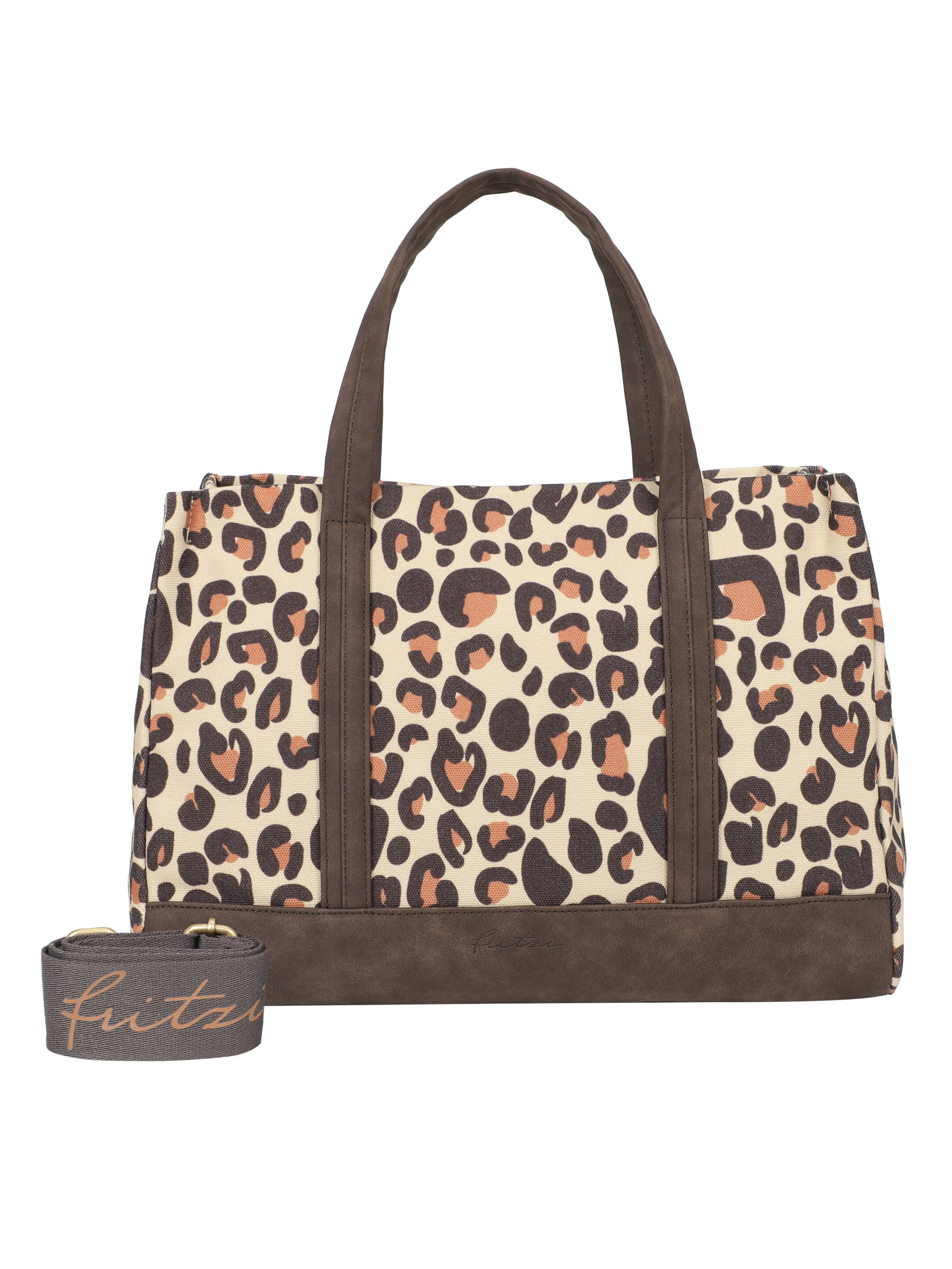 Fritzi aus Preußen Shopper 'Easy Tote  Limited Leo Camel' in Beige: front