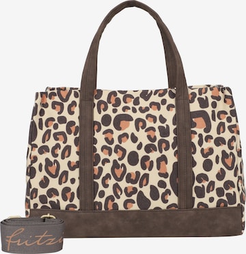 Fritzi aus Preußen Tasche 'Easy Tote Limited Leo Camel' in Beige: Vorderseite