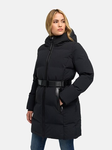 Cappotto funzionale 'Wolkenwichtel 14' di NAVAHOO in nero: frontale