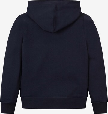 TOM TAILOR Zip-Up Hoodie in Blue