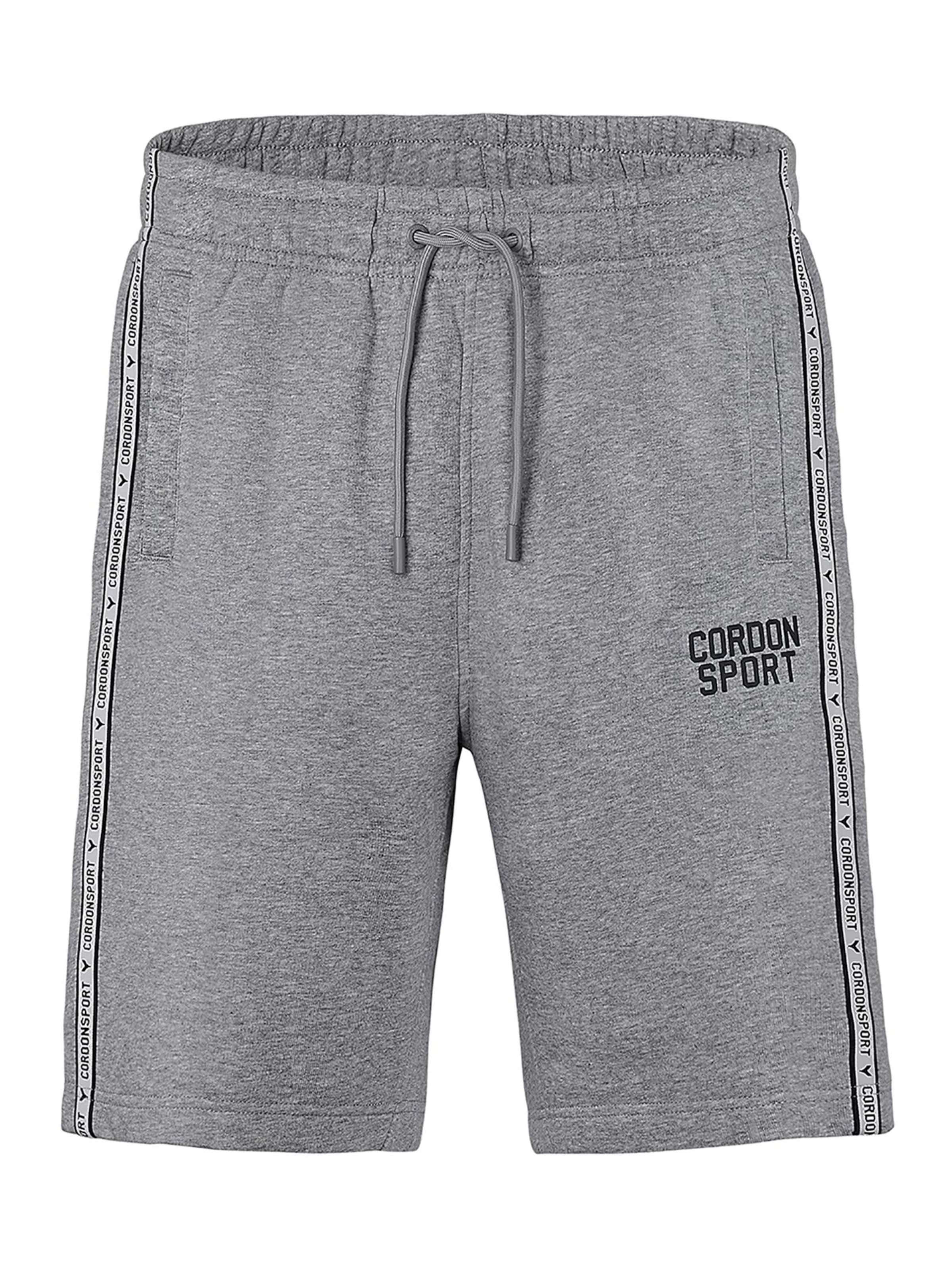 Cordon Sport Regular Workout Pants 'Sport Shorts Icon' in Grey: front