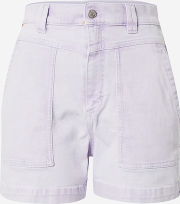 BOSS Orange Regular Shorts in Lila: predná strana