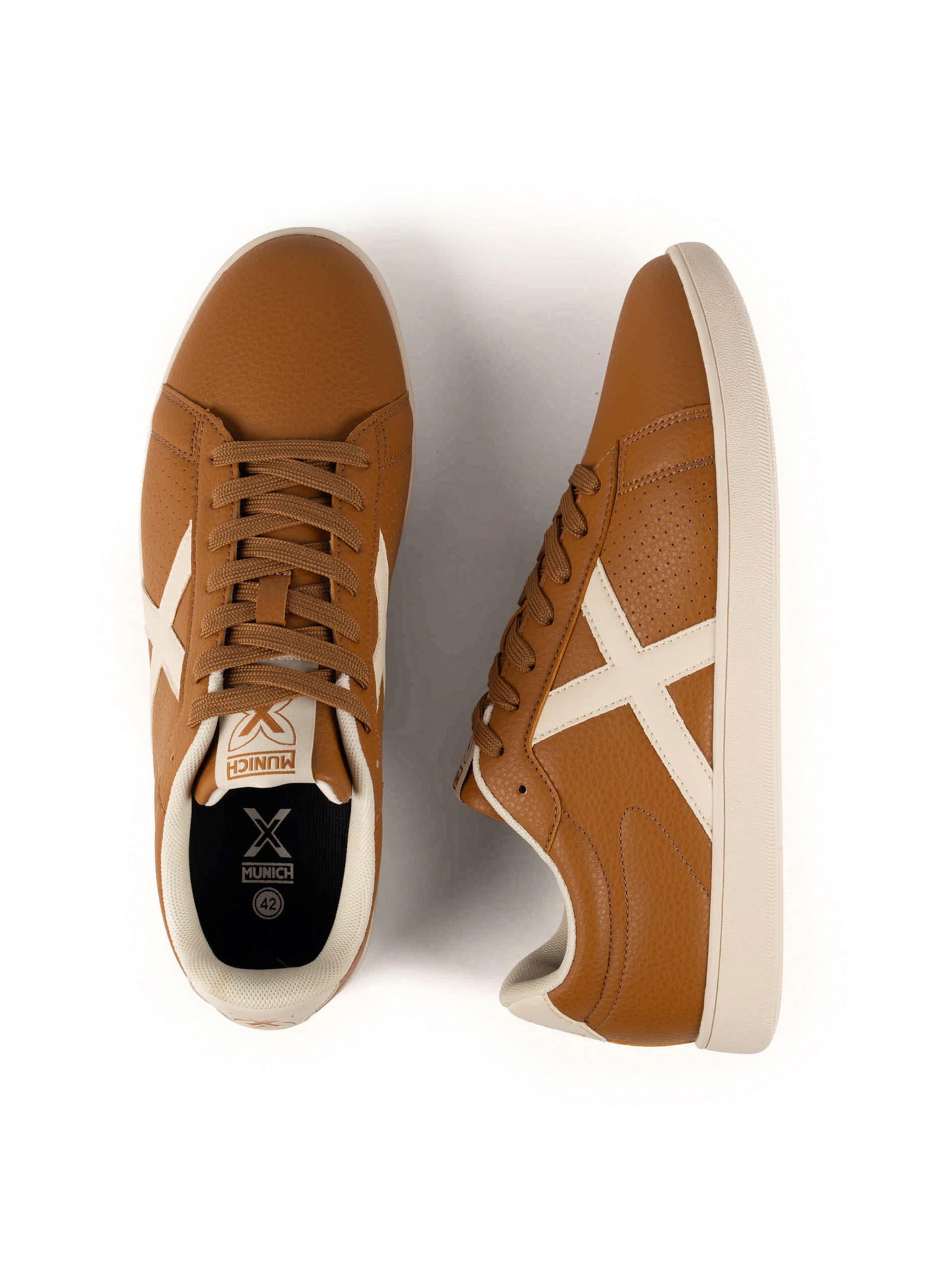Baskets basses 'Open' MUNICH en marron
