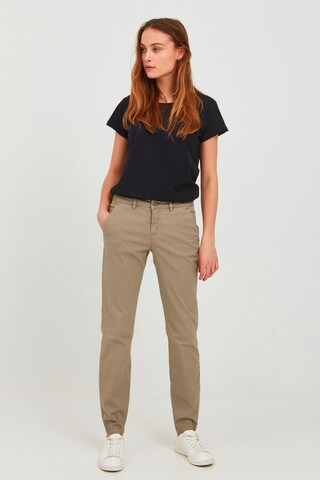 Oxmo Loose fit Chino trousers 'CHILLI' in Beige