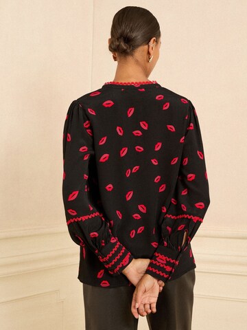 love & roses Bluse in Schwarz