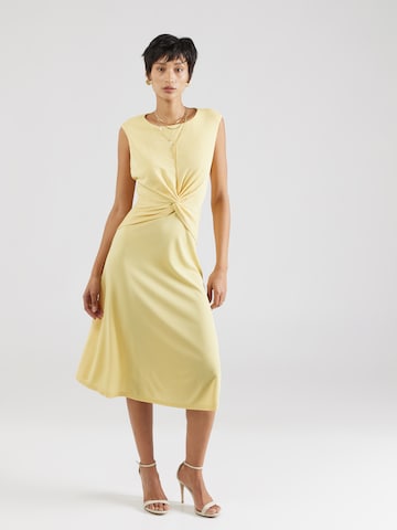 Lauren Ralph Lauren Koktejlové šaty 'TESSANNE' – žlutá: přední strana
