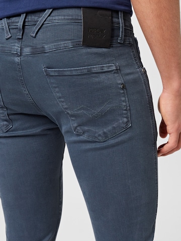 REPLAY Slimfit Jeans 'ANBASS' i blå
