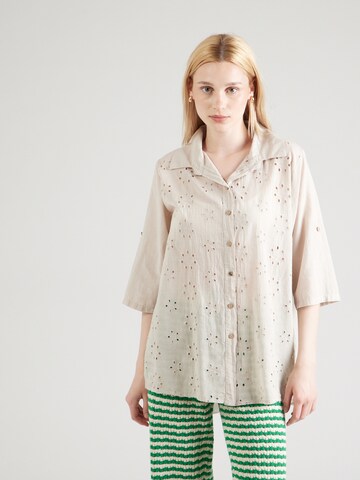 ZABAIONE Bluse 'Si44na' in Beige: Vorderseite