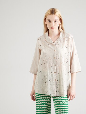 ZABAIONE Blouse 'Si44na' in Beige: voorkant