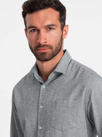 Ombre Regular fit Button Up Shirt 'OM-SHCS-0148' in Grey