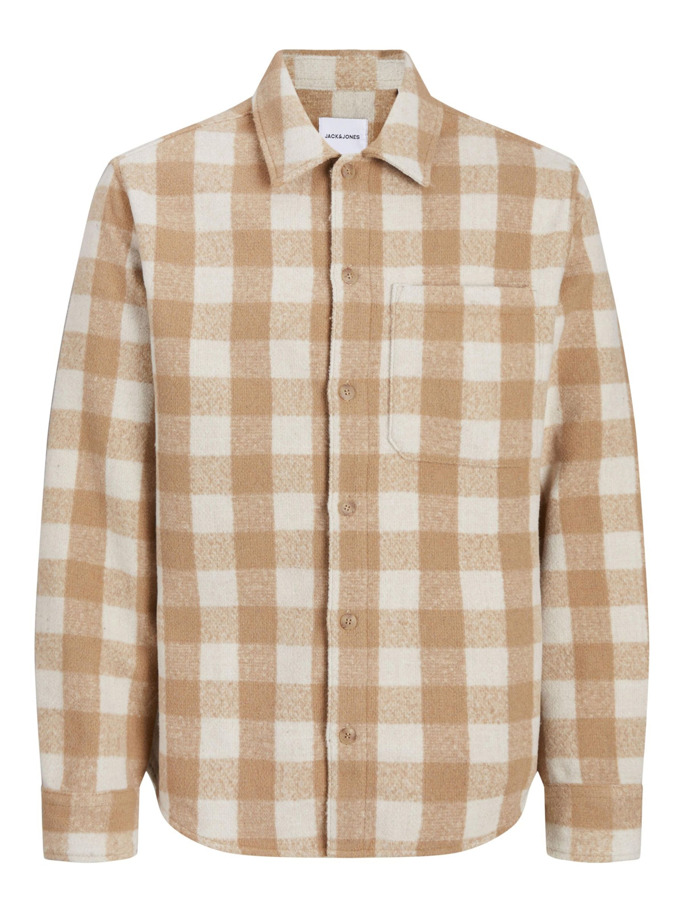 JACK & JONES Skjorte i beige: forside