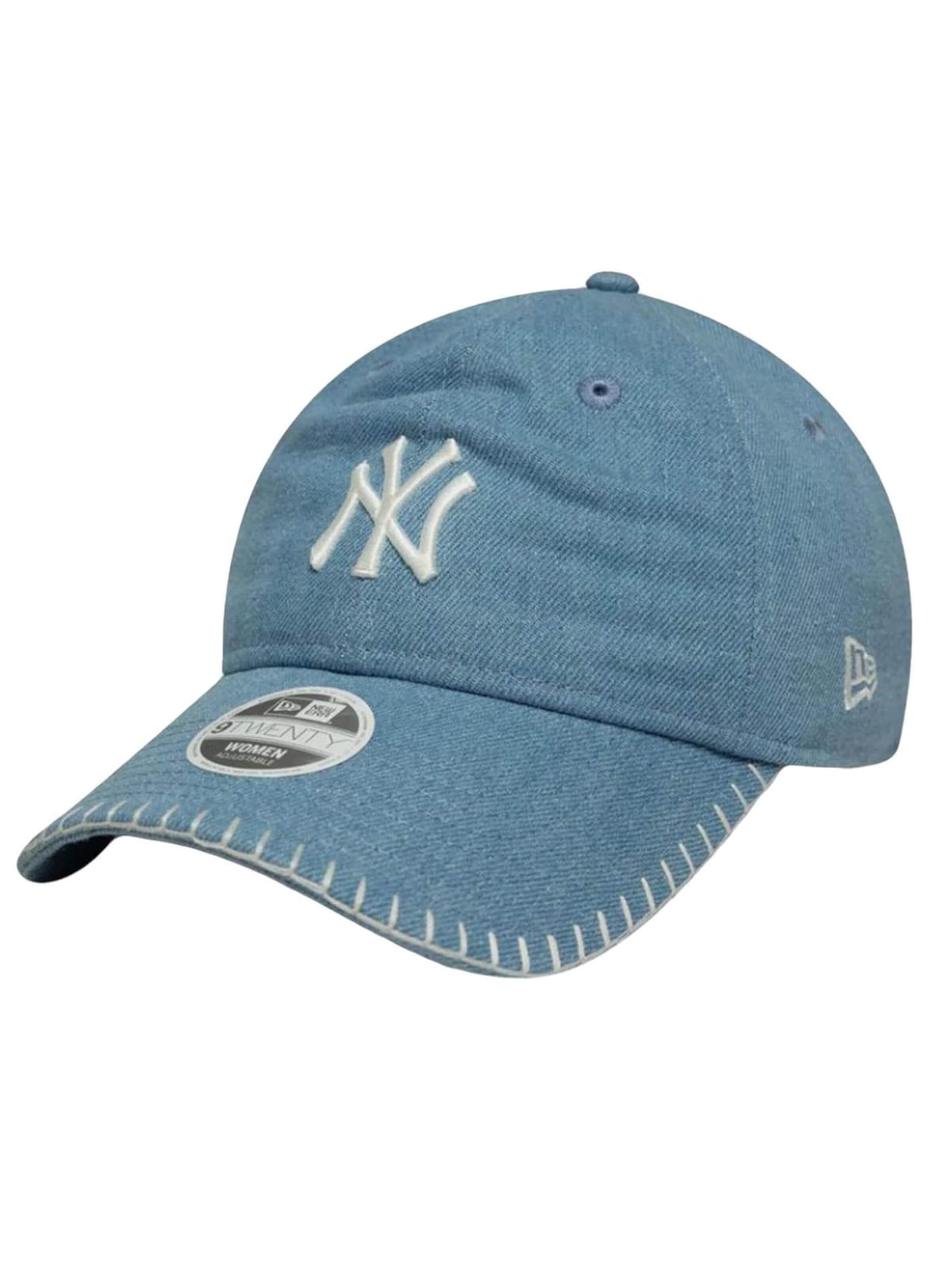 Chapeaux 'WOMEN'S DENIM STITCH 9TWENTY® NEW YORK YANKEES' NEW ERA en bleu : devant