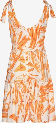 s.Oliver Καλοκαιρινό φόρεμα σε πορτοκαλί: μπροστά