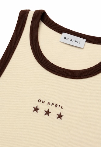 OH APRIL - Top 'Dara' em branco