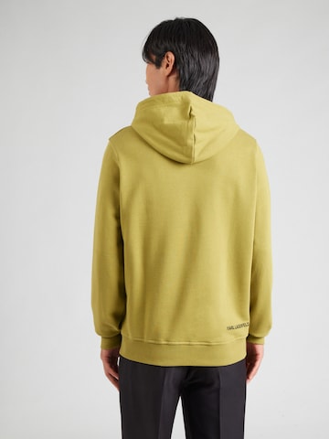 Karl Lagerfeld - Sweatshirt em amarelo: atrás