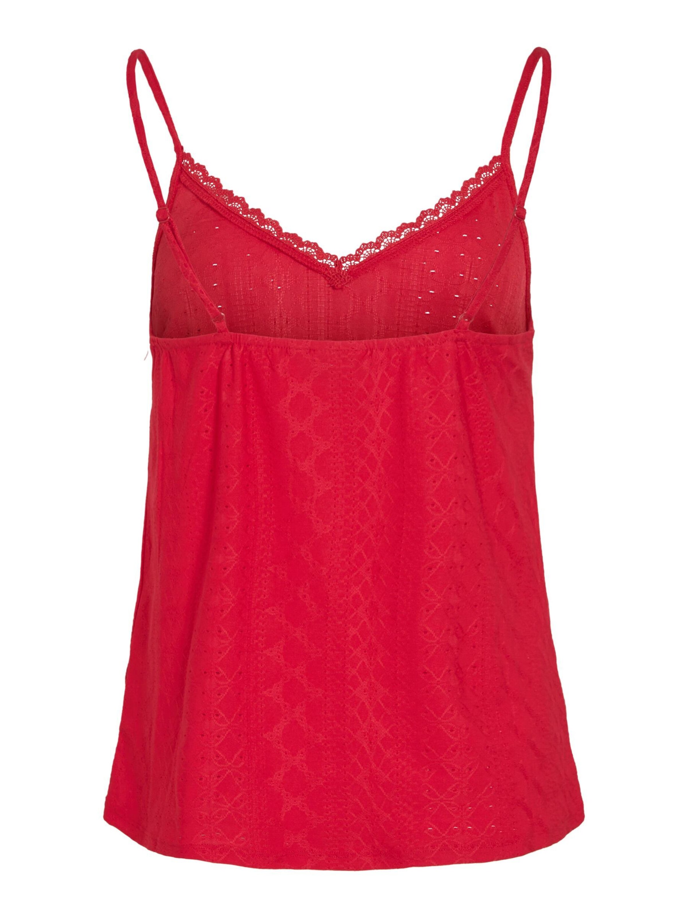 Top 'VIHauga' di VILA in rosso