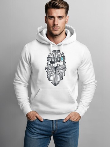 Neverless Sweatshirt 'Sailor Captain'‌‌‌‌‌‌‌‌ in Weiß: Vorderseite