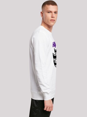 Sweat-shirt 'DC Comics Batman Joker Smile' F4NT4STIC en blanc