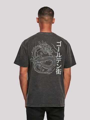 T-Shirt F4NT4STIC en noir : devant
